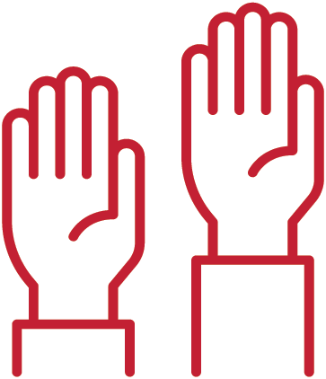 Raised Hands Icon